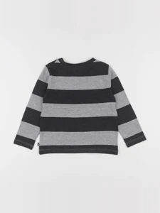 Okaidi - tee-shirt gris, noir - 3 ans