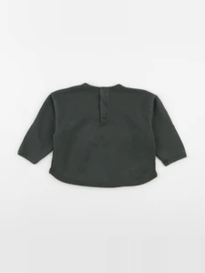 Petit Bateau - sweat vert - 24 mois