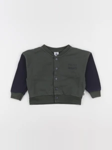 Petit Bateau - sweat vert - 24 mois