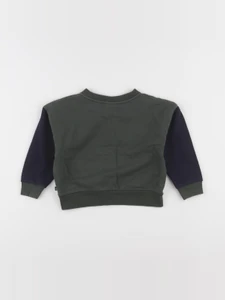 Petit Bateau - sweat vert - 24 mois