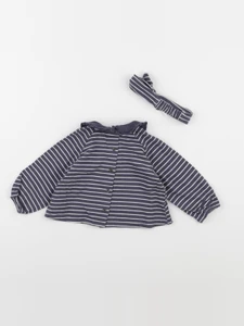 Vertbaudet - tee-shirt bleu - 6 mois