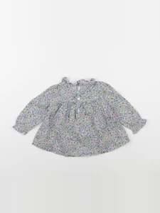 Boutchou - blouse bleu - 12 mois