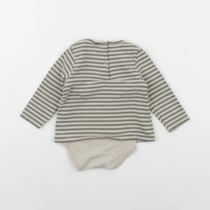 Vertbaudet - body tee-shirt vert - 6 mois