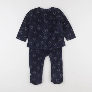 Vertbaudet - pyjama velours bleu - 2 ans