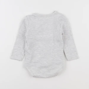 Vertbaudet - body gris - 9 mois