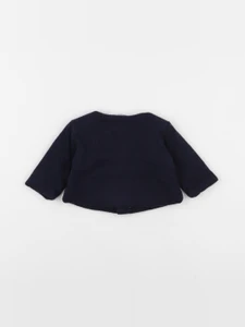 Jacadi - veste doublé bleu - 3 mois