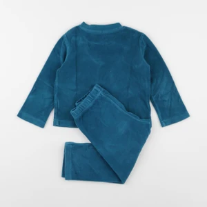 Vertbaudet - pyjama velours bleu - 2 ans