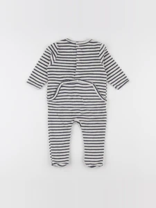 Vertbaudet - pyjama velours bleu - 6 mois