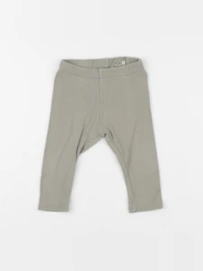 H&M - legging vert - 6/9 mois