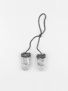 IKKS - moufles blanc, gris - 3/9 mois