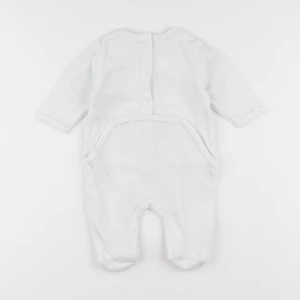 Vertbaudet - pyjama velours blanc - 3 mois