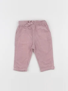 Vertbaudet - pantalon rose - 9 mois