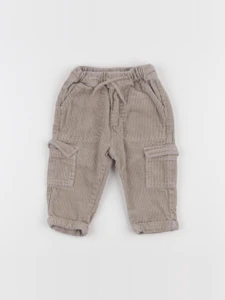 Vertbaudet - pantalon beige - 9 mois
