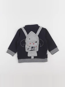 IKKS - sweat bleu - 12 mois