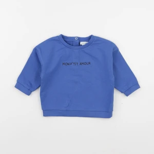 Vertbaudet - sweat bleu - 12 mois