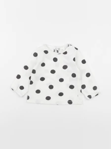 H&M - tee-shirt blanc, noir - 6/9 mois
