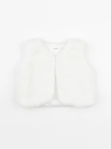 Boutchou - gilet blanc - 9 mois