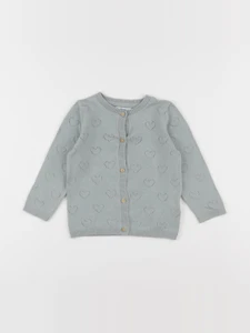 Vertbaudet - gilet vert - 18 mois