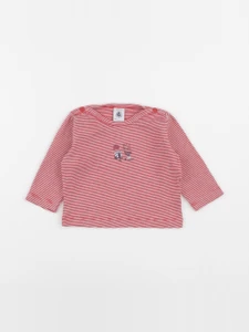 Petit Bateau - tee-shirt rouge - 6 mois