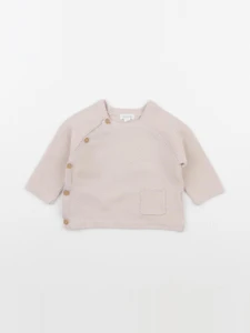 Vertbaudet - pull beige - 6 mois