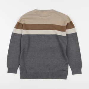 Vertbaudet - pull marron, gris - 10 ans