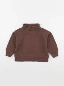 Zara - sweat marron - 12/18 mois