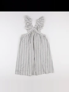 Mango - robe beige, bleu - 11/12 ans