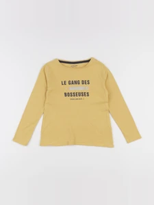 Vertbaudet - tee-shirt jaune - 4 ans