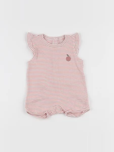 Vertbaudet - combinaison rose - 3 mois