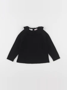Zara - pull noir - 6/9 mois