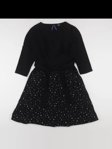 Seraphine - robe allaitement, grossesse noir - 46