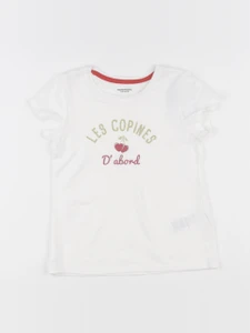 Vertbaudet - tee-shirt blanc - 8 ans