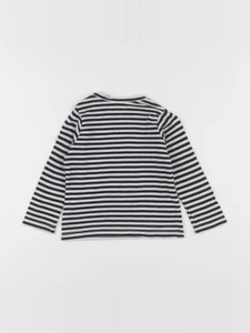 IKKS - tee-shirt blanc, noir - 18 mois