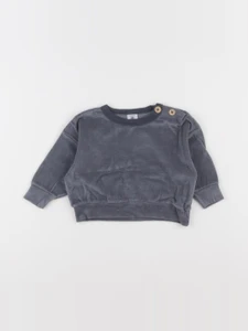 Petit Bateau - sweat vert - 6 mois