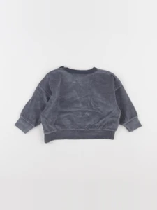 Petit Bateau - sweat vert - 6 mois