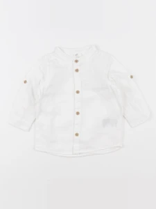 H&M - chemise blanc - 3/6 mois