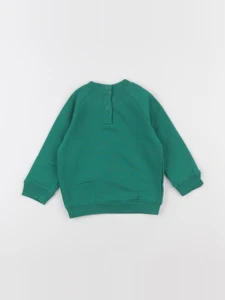 Petit Bateau - sweat vert - 12 mois