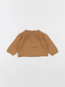 Boutchou - pull marron - 3 mois