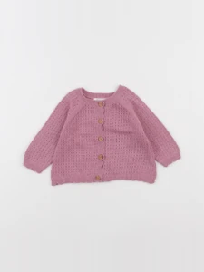 Boutchou - gilet rose - 1 mois