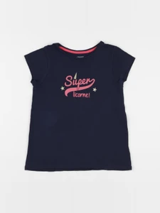 Vertbaudet - tee-shirt bleu - 8 ans