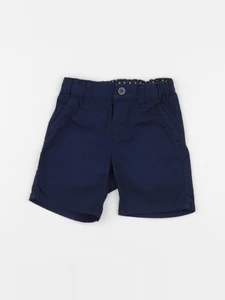 H&M - short bleu - 6/9 mois