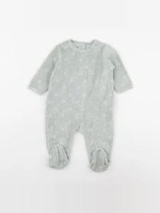 Vertbaudet - pyjama velours bleu - 6 mois