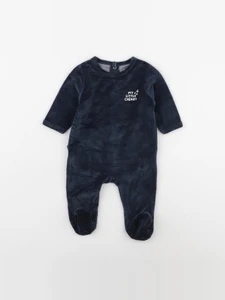 Vertbaudet - pyjama velours gris - 3 mois