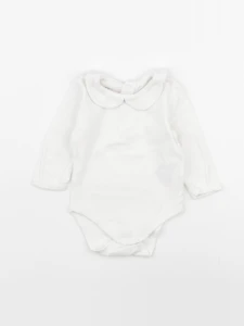Vertbaudet - body à col beige - 6 mois