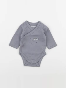 Vertbaudet - body gris - 0 mois