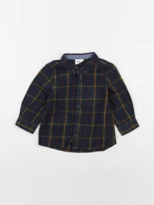 Tape à l'oeil - chemise bleu, vert - 18 mois