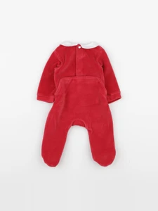 Jacadi - pyjama velours rouge - 1 mois