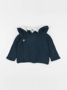Vertbaudet - veste bleu - 12 mois