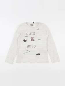 IKKS - tee-shirt blanc, or - 8 ans
