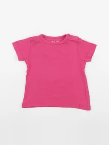 H&M - tee-shirt rose - 9/12 mois
